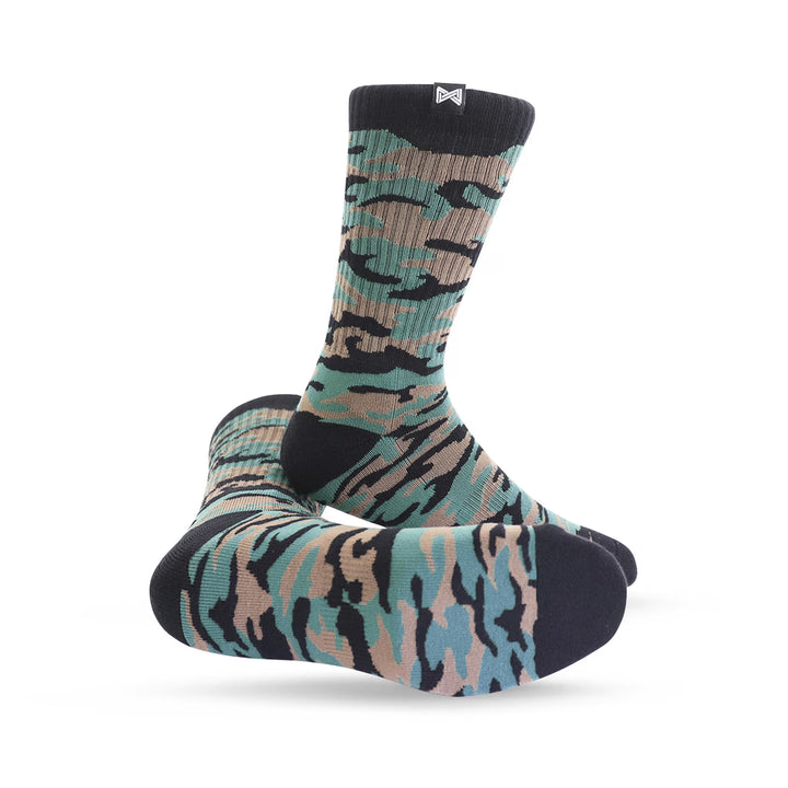 Meia Esportiva Norden Camuflada Verde