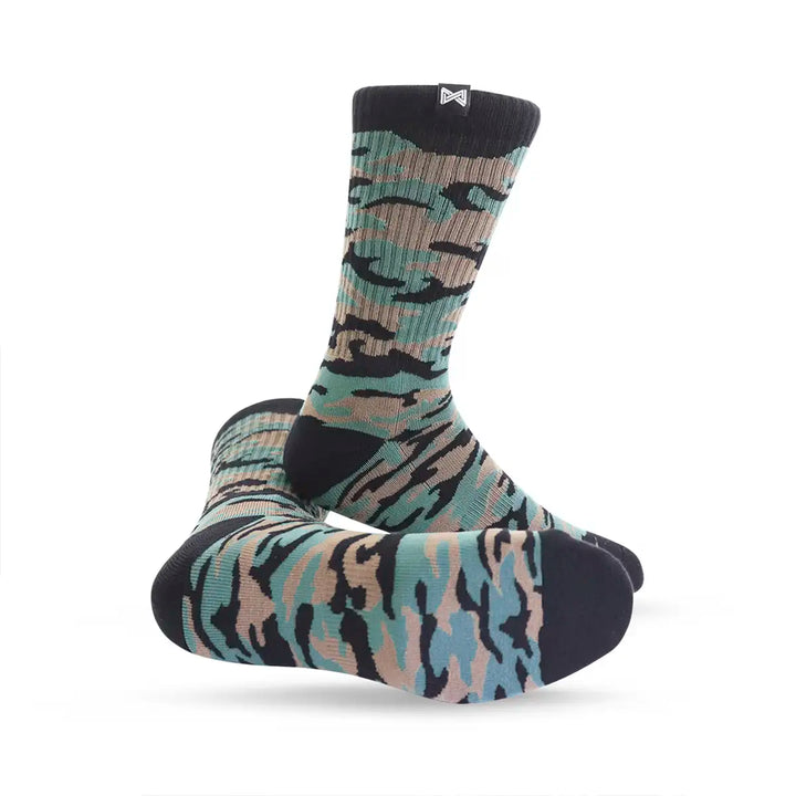Meia Esportiva Norden Camuflada Verde