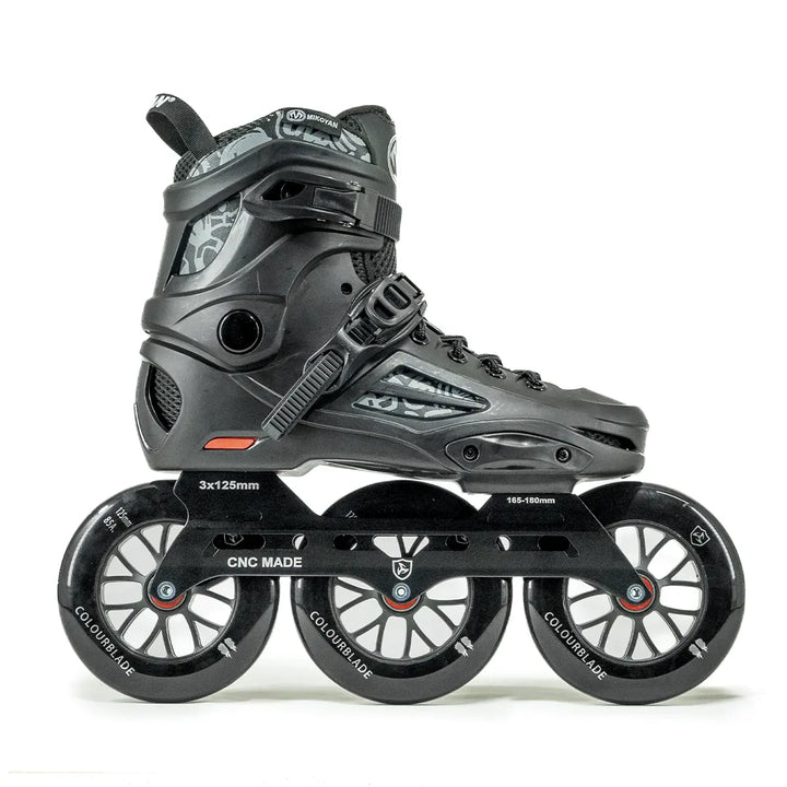 Patins Inline Micoyan Black 125mm e rolamentos Abec7
