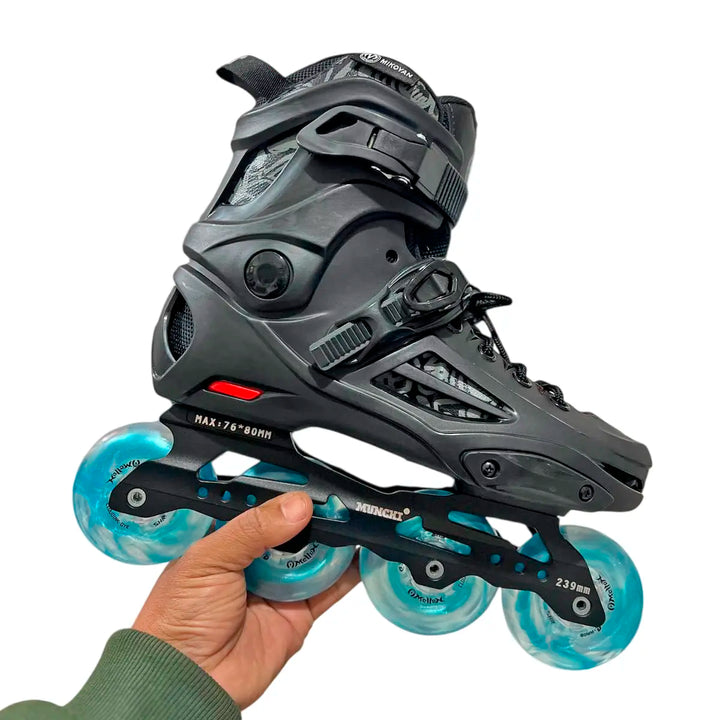 Patins Mikoyan Black Rodas Mellon 80mm Rolamentos Abec9
