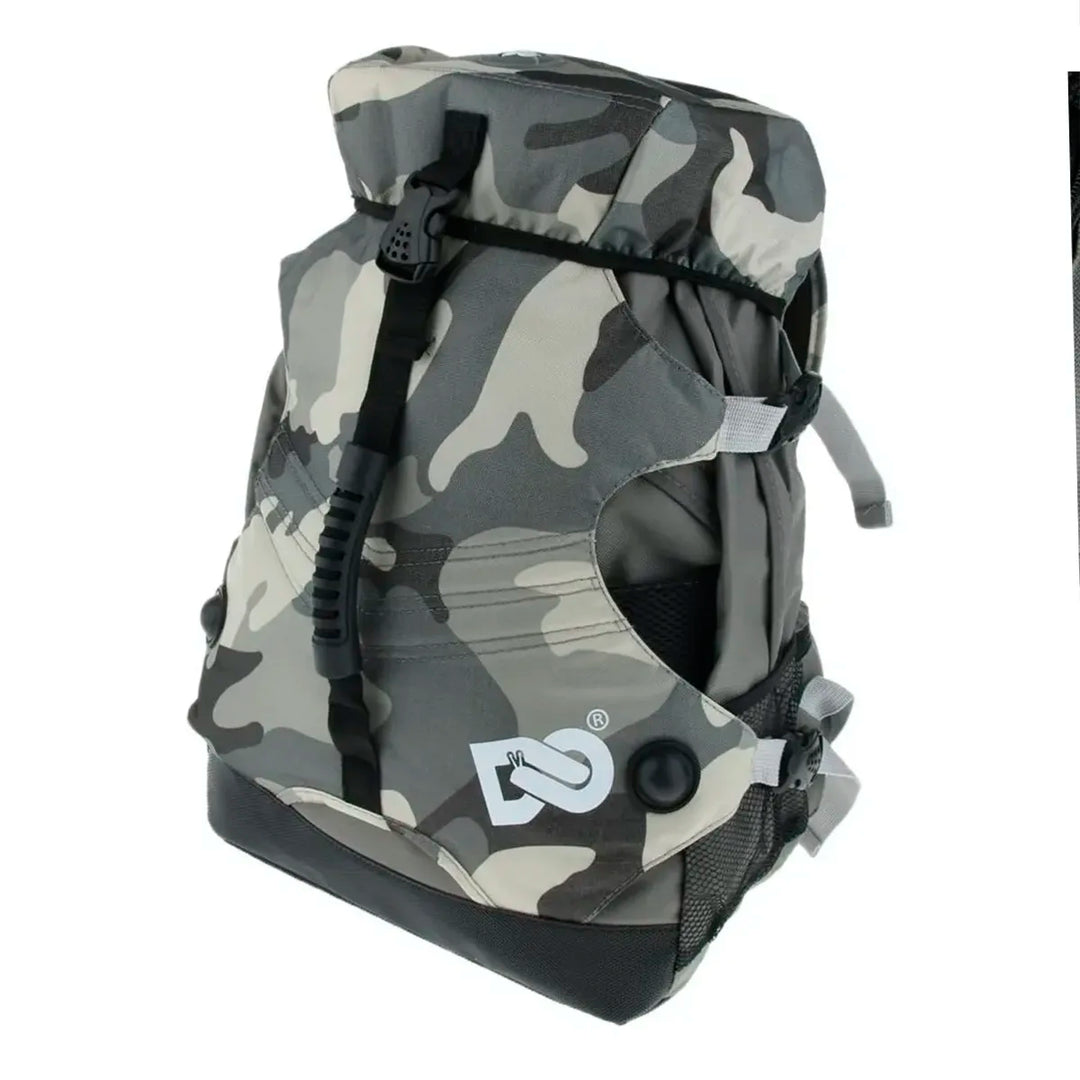 Mochila Para Patins Denuoniss Cinza Camuflado