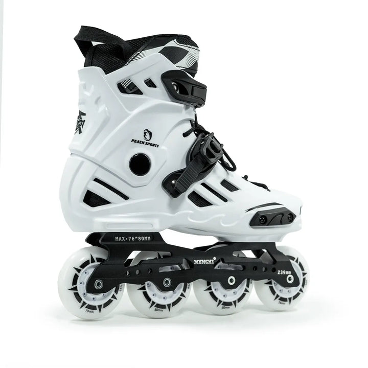 Patins Munchi M10 Branco Rockeado Original Abec-11