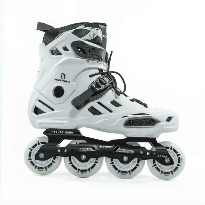 Patins Munchi M10 Branco Rockeado Original Abec-11