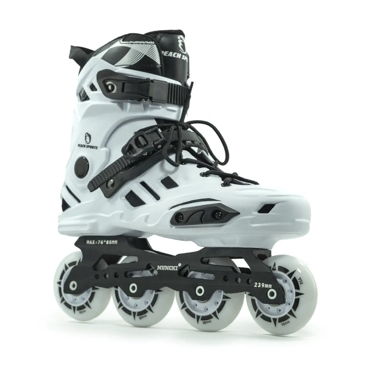 Patins Munchi M10 Branco Rockeado Original Abec-11