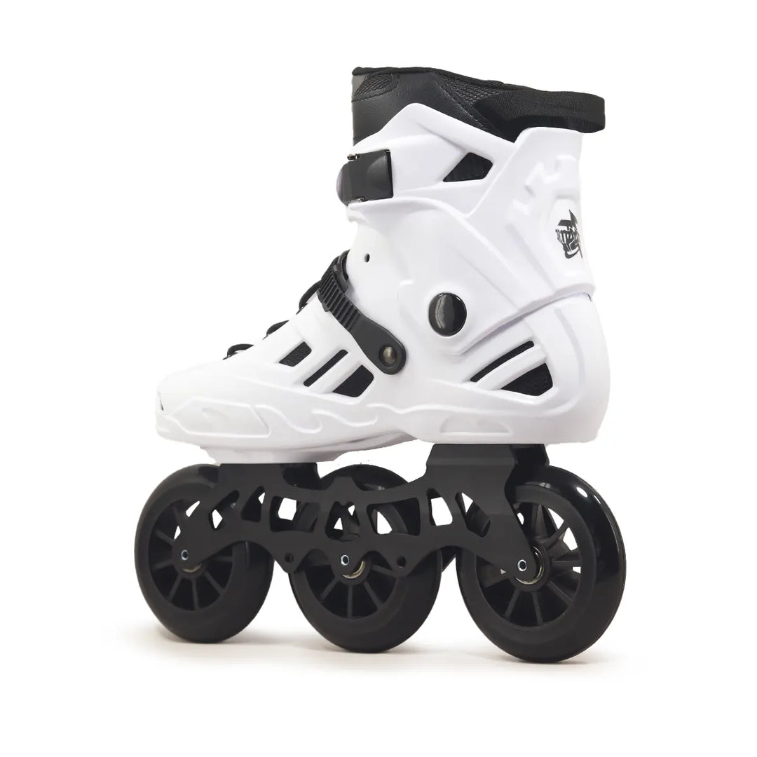Patins 3 Rodas Munchi M10 Branco 110mm Abec 9 Base híbrida
