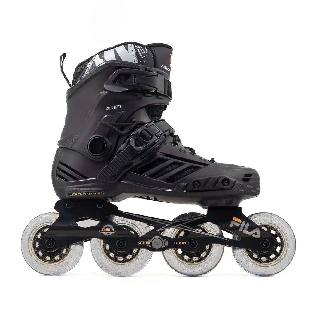 Patins Inline Munchi Rodas 80mm rolamentos Abec 9 base Fila