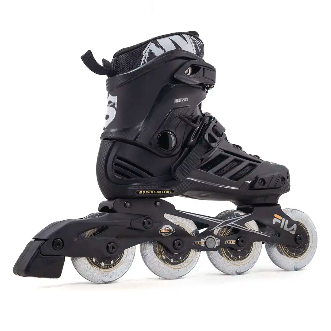 Patins Inline Munchi Base Híbrida Fila 80mm 83a Abec-9 Com Freio