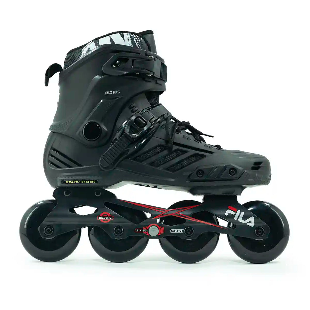 Patins Inline Munchi Full Black Rodas 80mm base Fila