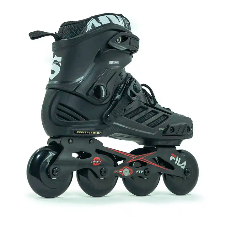 Patins Inline Munchi Full Black Rodas 80mm base Fila