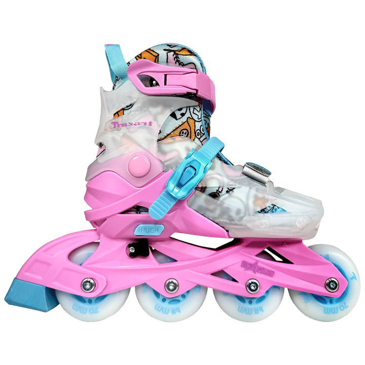 Patins Traxart Infantil Ajustável Star Light Com LED Abec-9