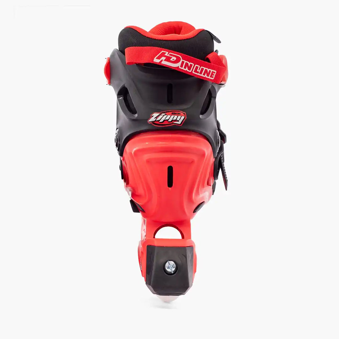 Patins Infantis Ajustável HD Inline Zippy Shock Red 68-72mm Abec-9