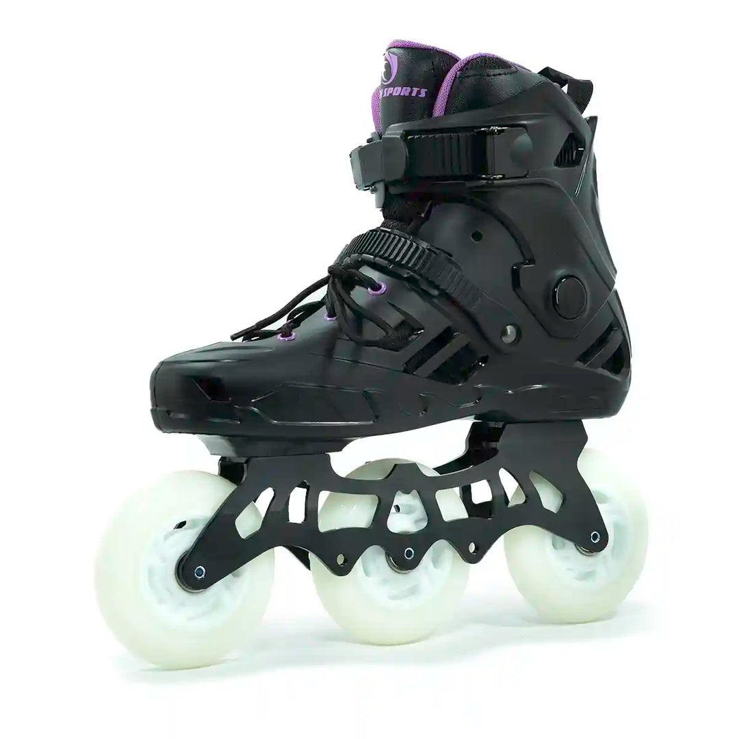 Patins Munchi M10 Roxo 3 Rodas Led 110mm Abec-11