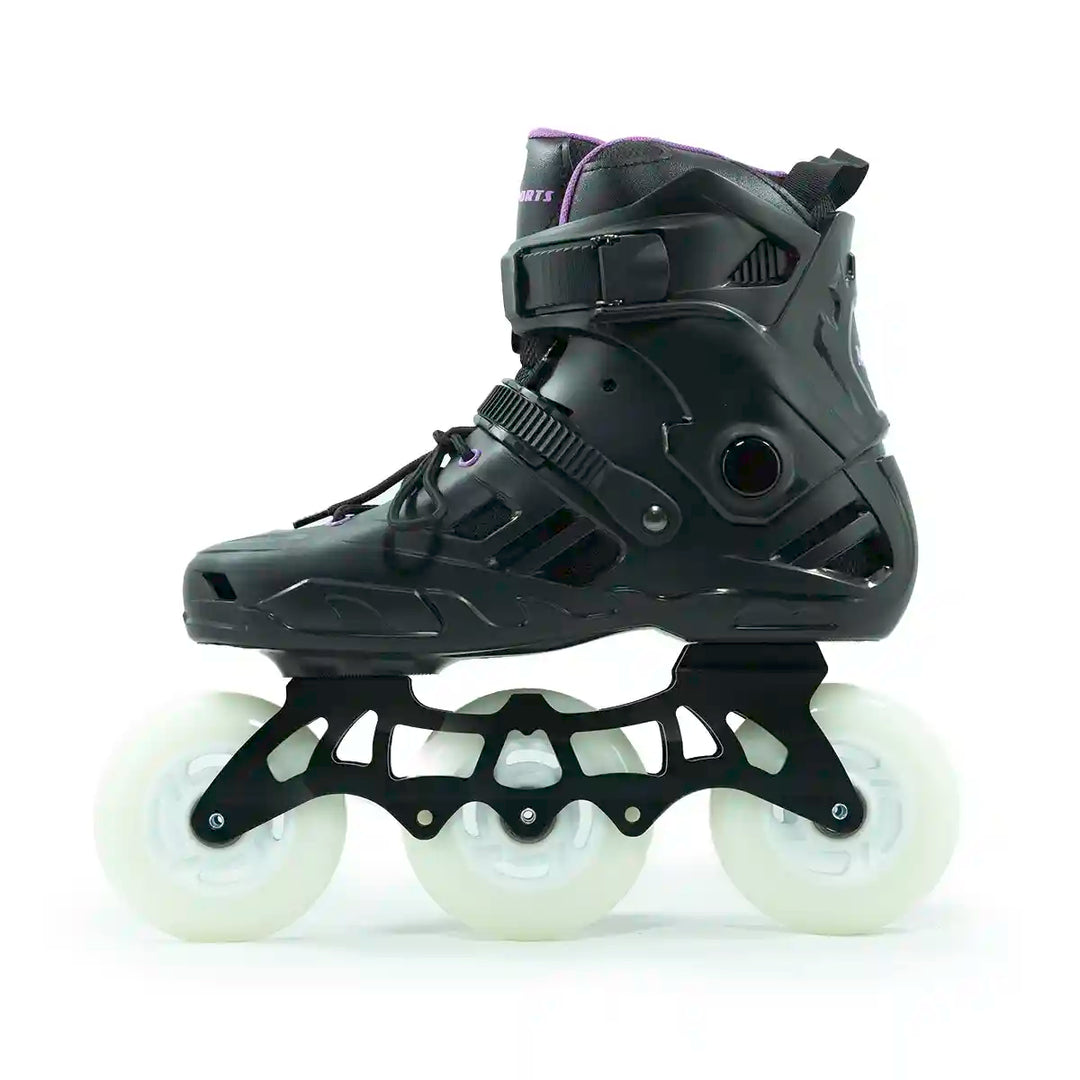 Patins Munchi M10 Roxo 3 Rodas Led 110mm Abec-11