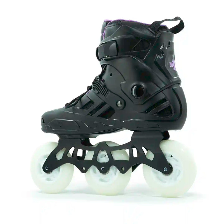 Patins Munchi M10 Roxo 3 Rodas Led 110mm Abec-11