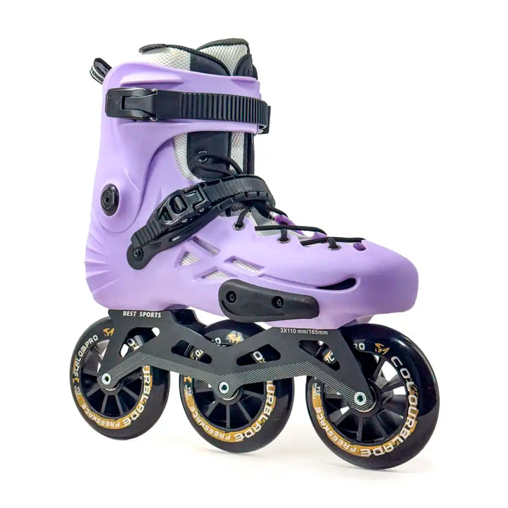 Patins Inline Profissional Micro Mt4 Lavanda Custom 110mm - tamanho 41-43