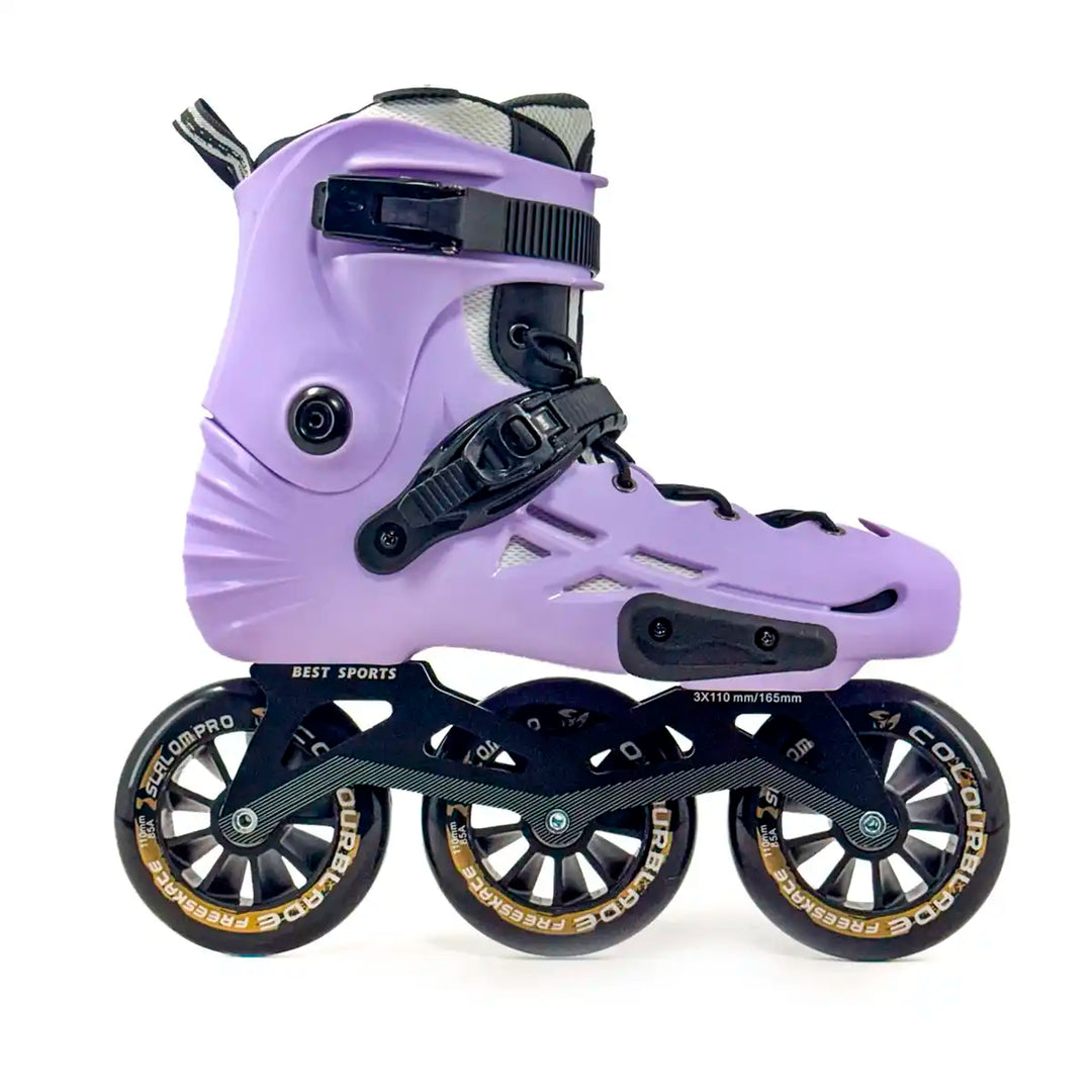 Patins Inline Profissional Micro Mt4 Lavanda Custom 110mm - tamanho 41-43
