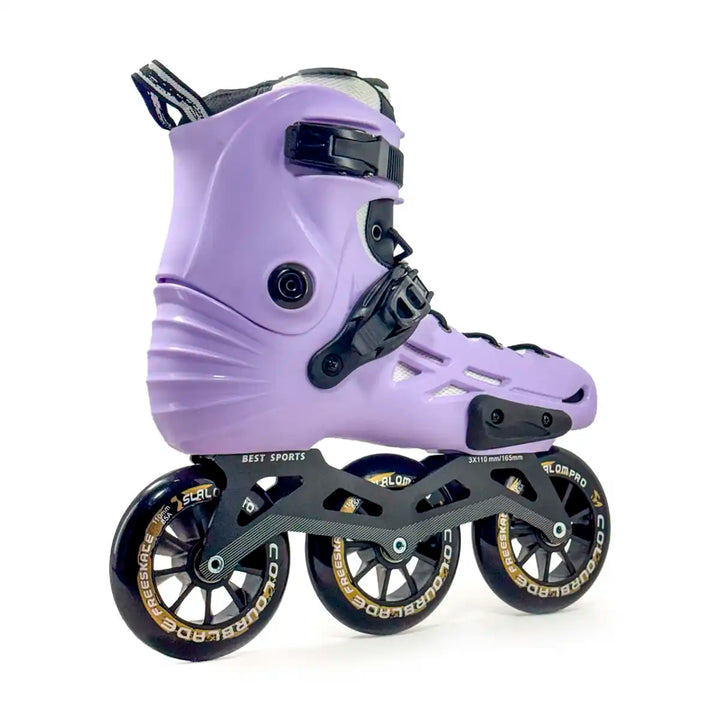 Patins Inline Profissional Micro Mt4 Lavanda Custom 110mm - tamanho 41-43