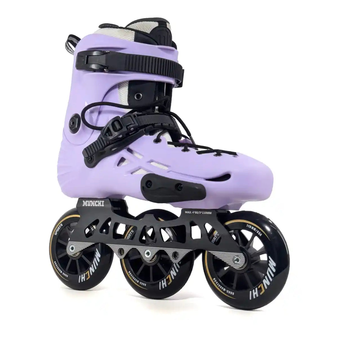 Patins Inline Profissional Micro Mt4 Lavanda Custom 110mm - tamanho 41-43