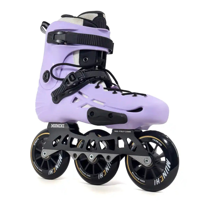 Patins Inline Profissional Micro Mt4 Lavanda Custom 110mm - tamanho 41-43