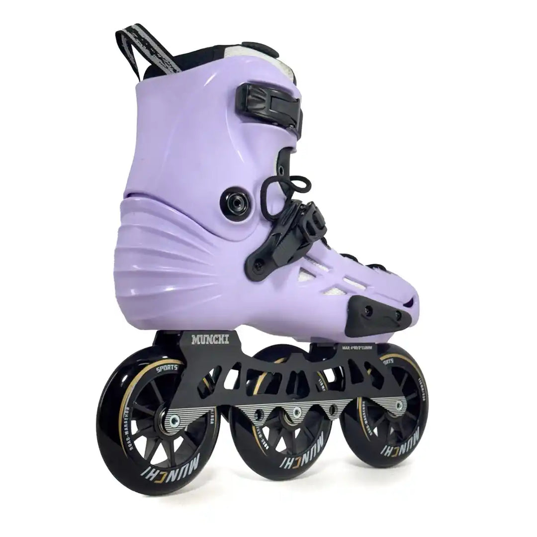 Patins Inline Profissional Micro Mt4 Lavanda Custom 110mm - tamanho 41-43