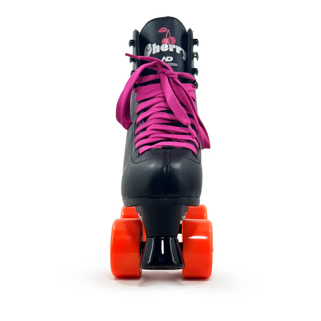 Patins Quad HD Cherry 4 Rodas Tradicional Preto Couro Sintético Tamanho 33