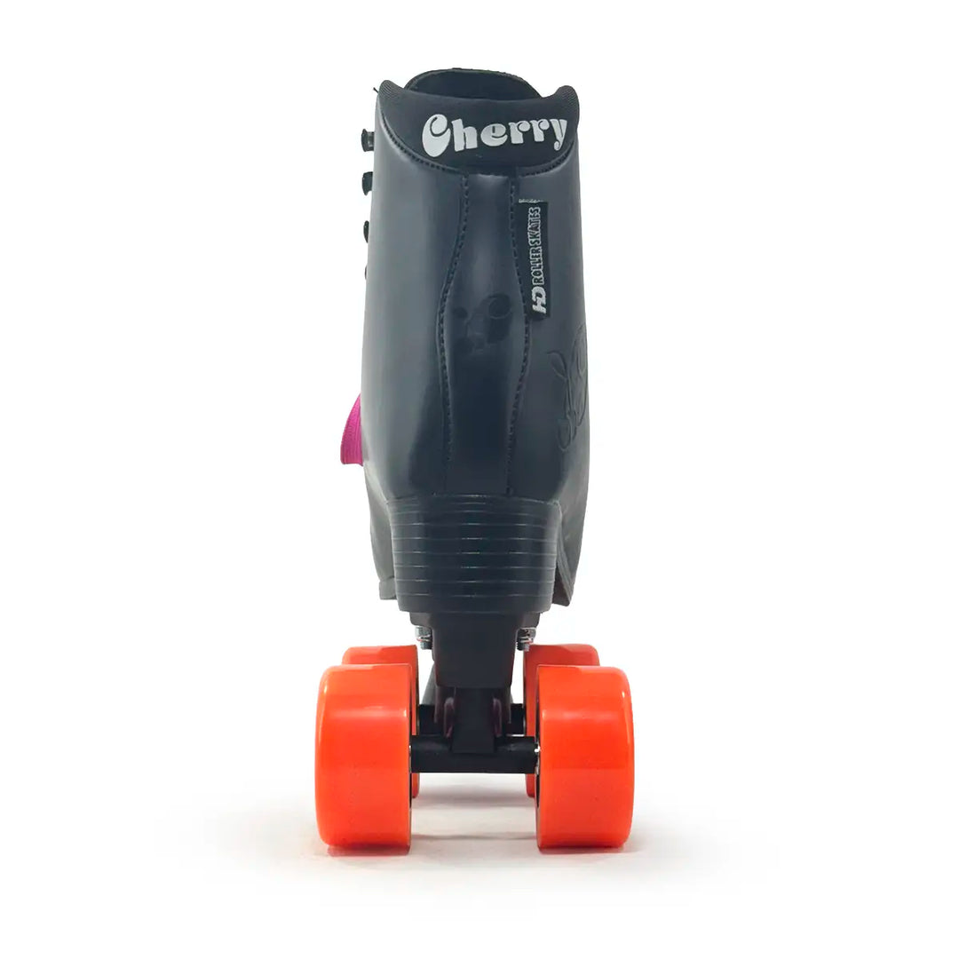 Patins Quad HD Cherry 4 Rodas Tradicional Preto Couro Sintético Tamanho 33