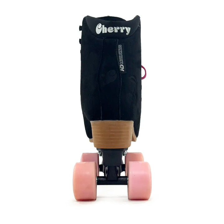Patins Quad HD Cherry 4 Rodas Tradicional Preto Camurça Tamanho 34
