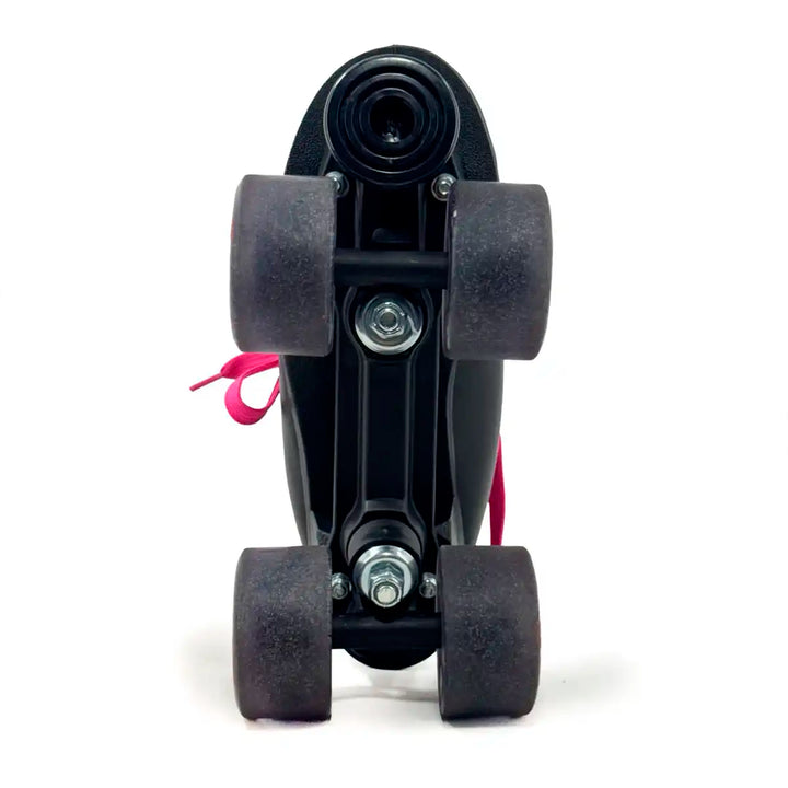 Patins Quad HD Cherry 4 Rodas Tradicional Preto Couro Sintético Tamanho 35