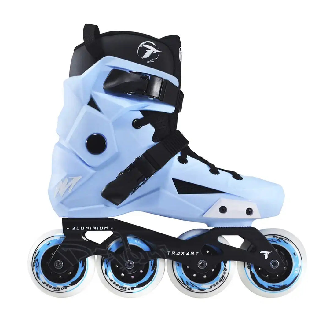 Patins Inline Traxart Revolt Azul Roller Profissional