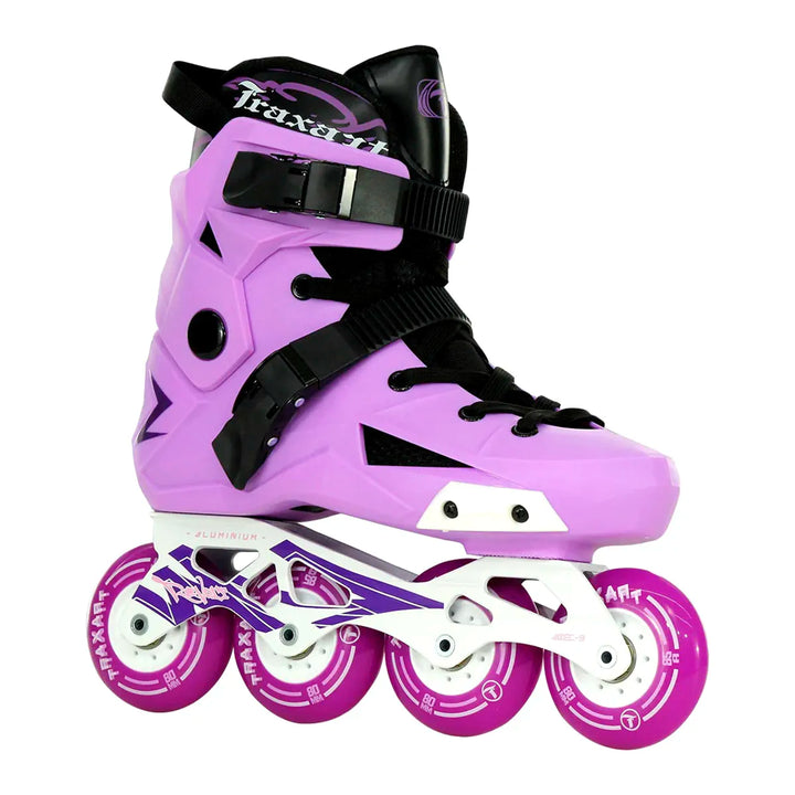 Patins Inline Traxart Revolt Lilás Roller Profissional