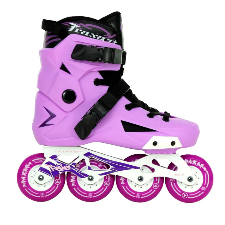 Patins Inline Traxart Revolt Lilás Roller Profissional