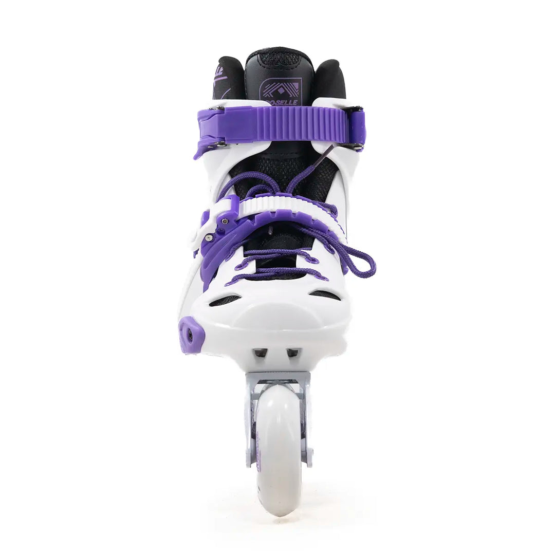 Patins Roselle Branco Lilás Rockeado