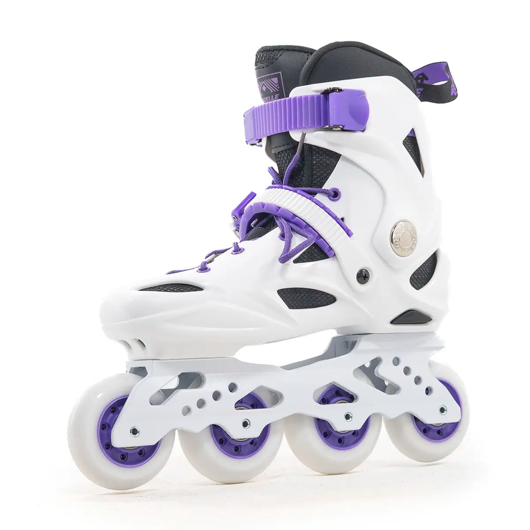 Patins Roselle Branco Lilás Rockeado
