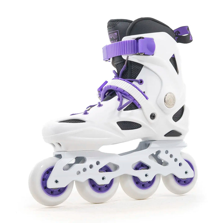 Patins Roselle Branco Lilás Rockeado