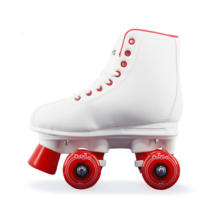 Pop One Divoks Children's Retro Quad Skates White