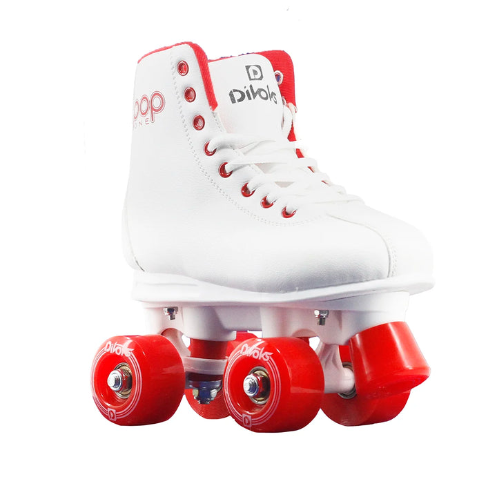 Pop One Divoks Children's Retro Quad Skates White