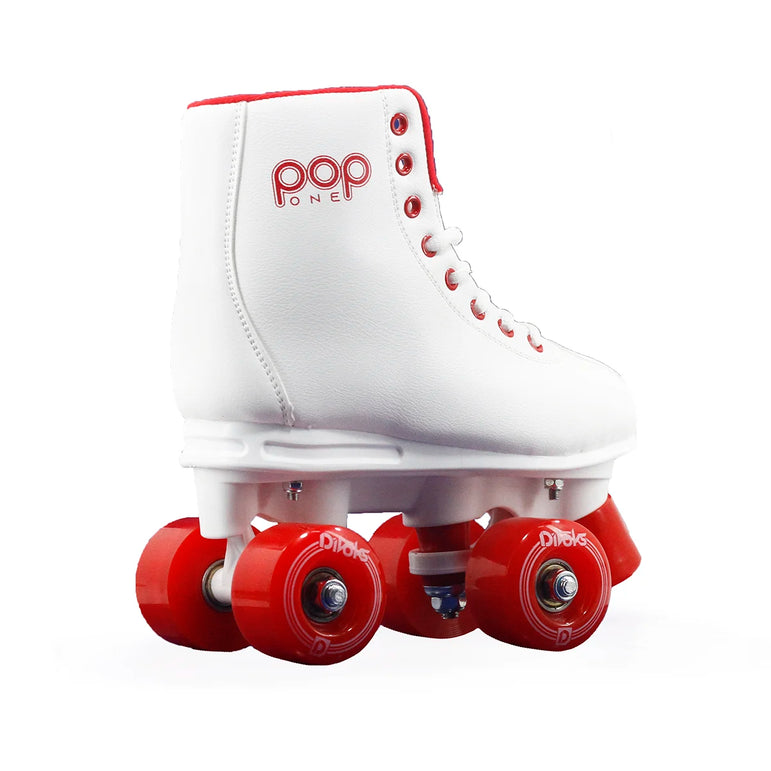 Pop One Divoks Children's Retro Quad Skates White