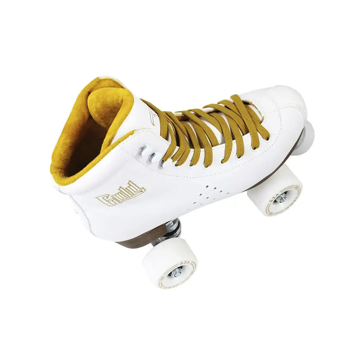 Patins Quad Traxart Gold Branco Tradicional Roller Dance 58mm