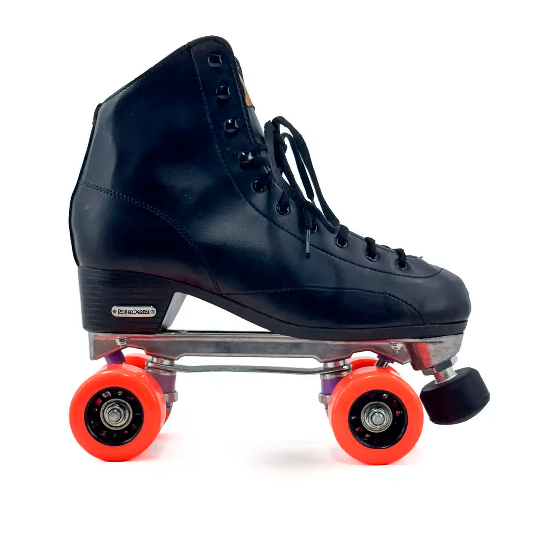 Patins Quad Tradicional Roller Derby Black com Chassi de Alumínio Abec7 - Tamanho 41