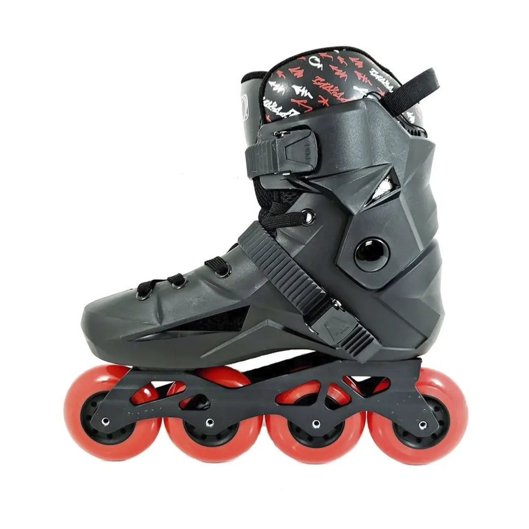 Patins Inline Traxart Revolt Preto Roller Profissional