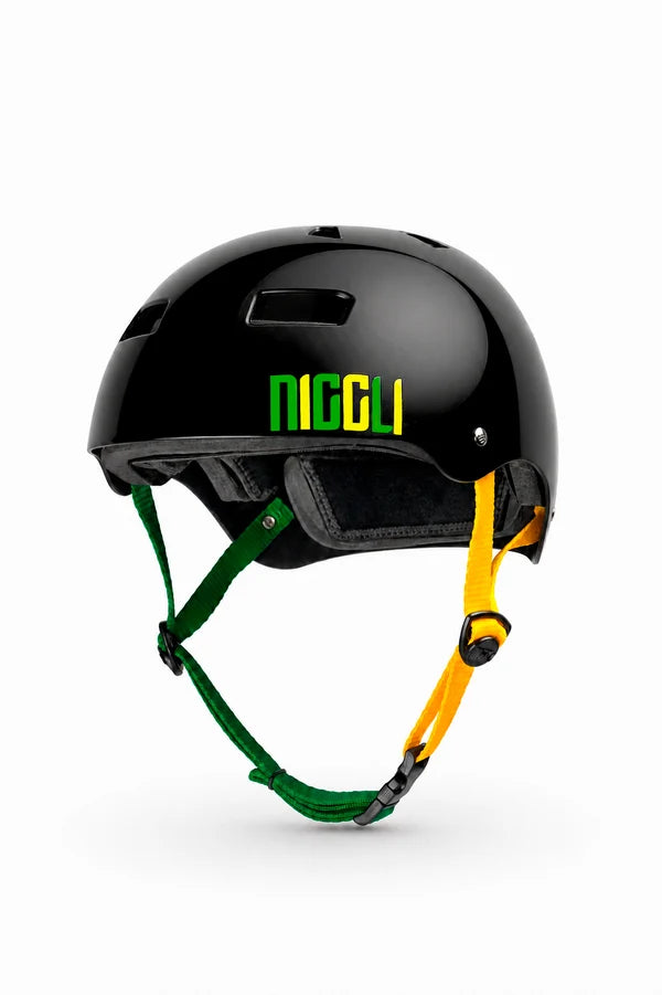 Capacete Niggli Pró Brasil Preto Brilho