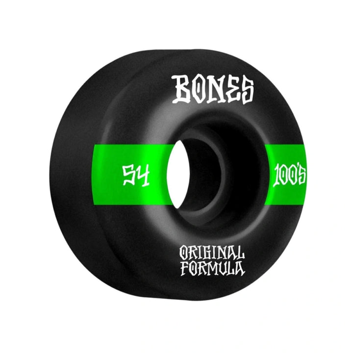 Roda Bones Skate OG Fórmula 100'S 54mm 100a V4 Wide Preto