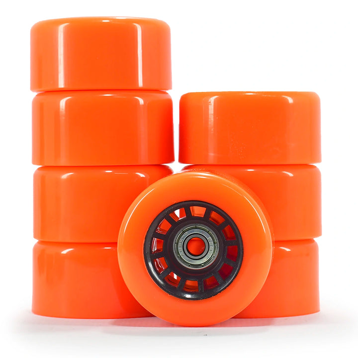 8 Rodas HD Inline Para Patins Quad 63mm X 31mm com 90A de Dureza + Abec-7