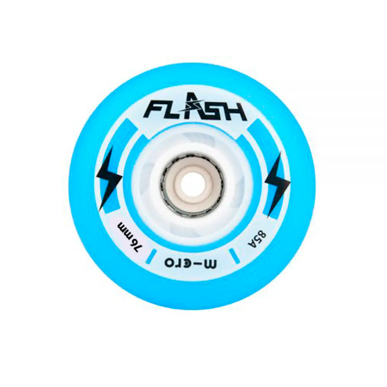 4 Rodas Micro Flash Led - 76mm / 85a (4 unid)