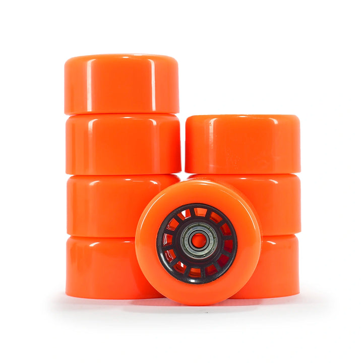 8 Rodas HD Inline Para Patins Quad 63mm X 31mm com 90A de Dureza + Abec-7