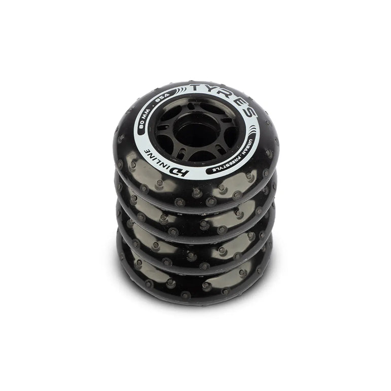 Set of 4 Hd Inline Wheels 80mm 85a Tires Spark 