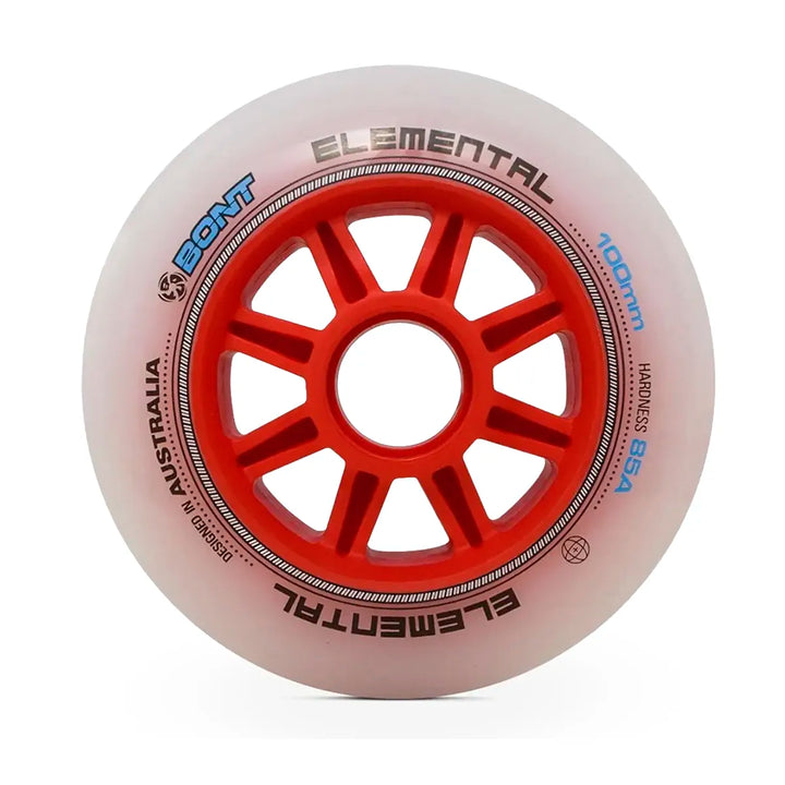 Rodas Bont Elemental Para Patins Speed 100mm 85a Alto Desempenho 8un