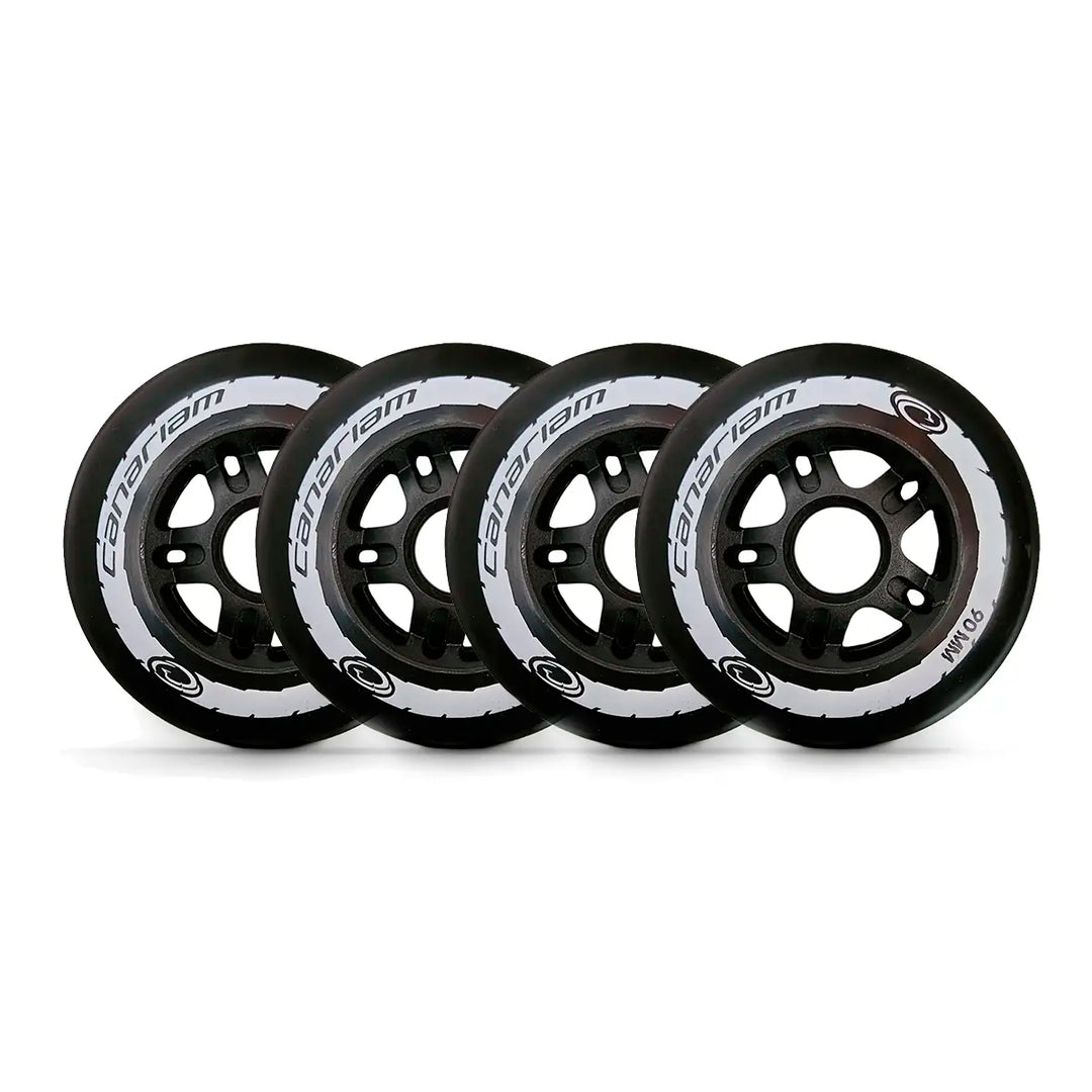 4 Rodas Canariam Neo Mate Preta 90mm 85a Profissional Patins Urbano