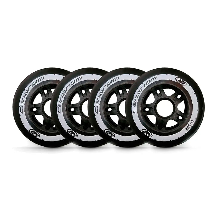 4 Rodas Canariam Neo Mate Preta 90mm 85a Profissional Patins Urbano