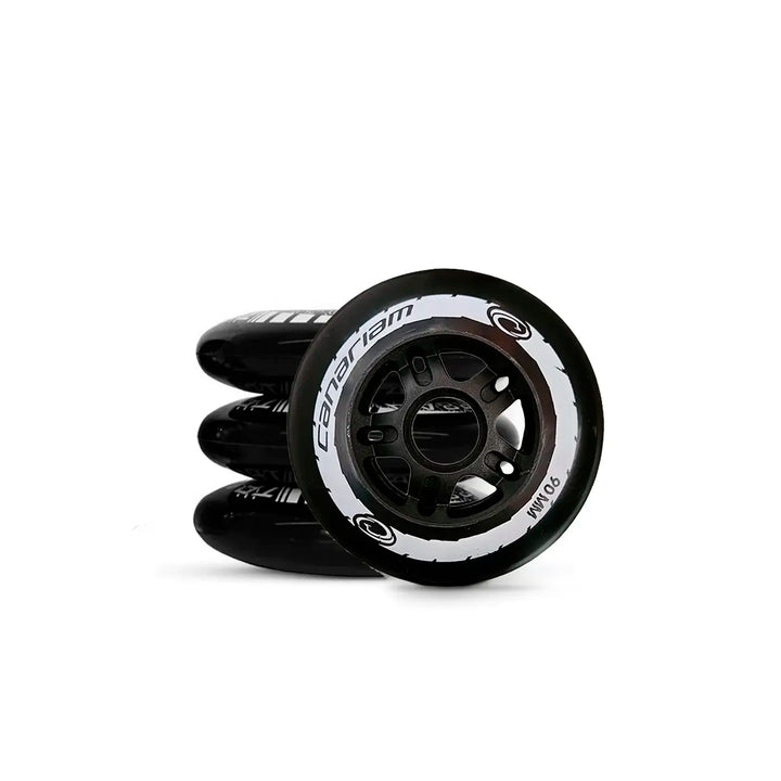 4 Rodas Canariam Neo Mate Preta 90mm 85a Profissional Patins Urbano